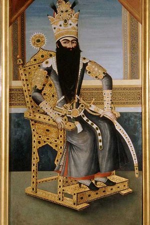 Portrait of Fath Ali Shah in Louvre Museum