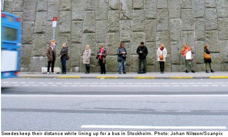 swedes keep distance